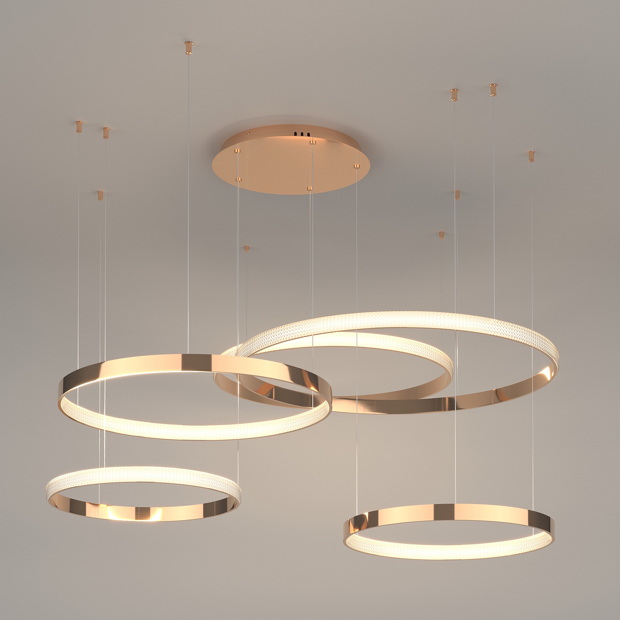 Светильник подвесной Eurosvet Posh 90275/5 медный Smart