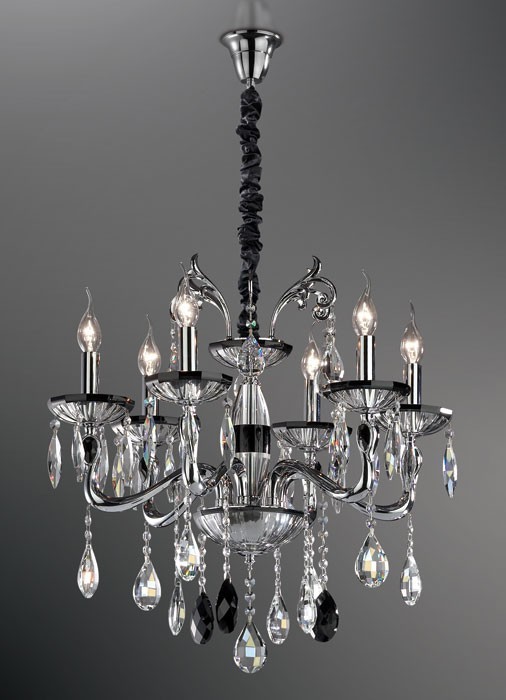 Подвесная хрустальная люстра Swell Odeon Light 2253/6