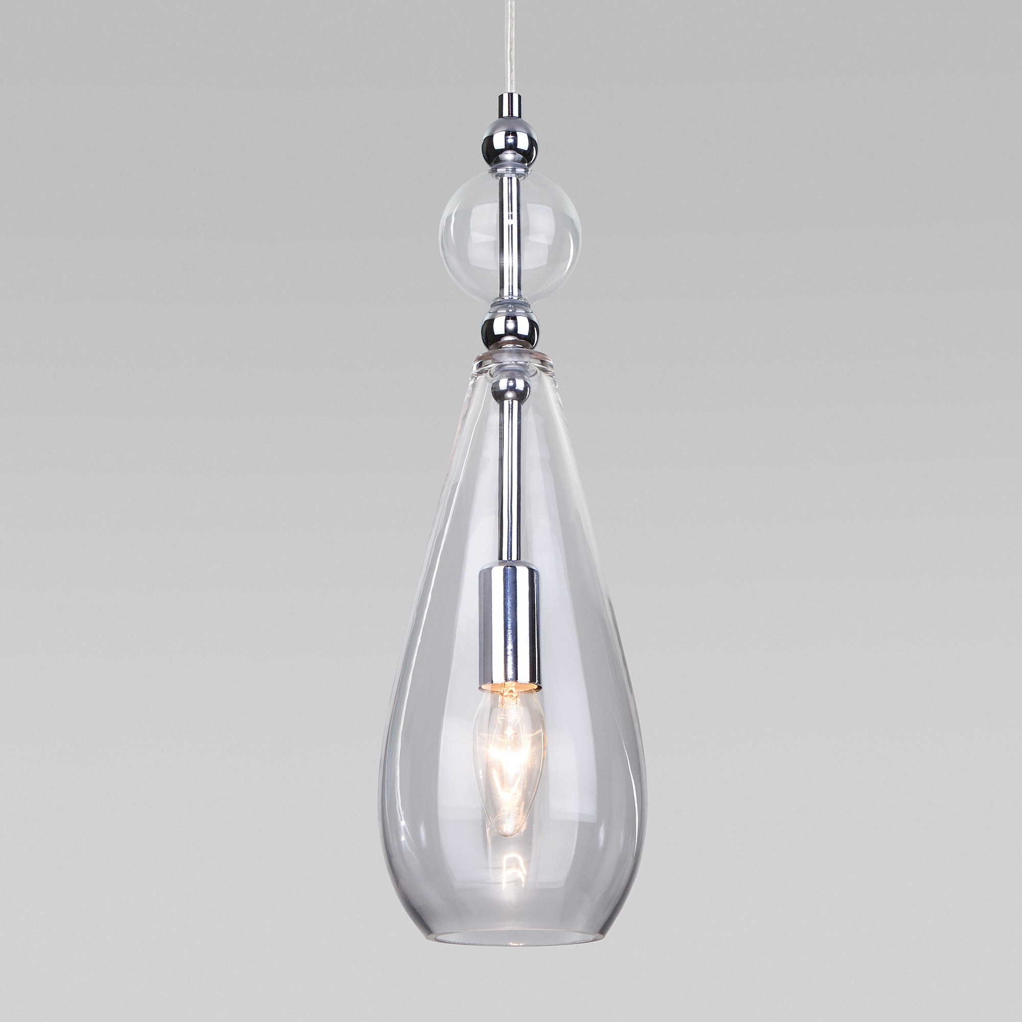 Светильник подвесной Eurosvet Ilario 50202/1 прозрачный