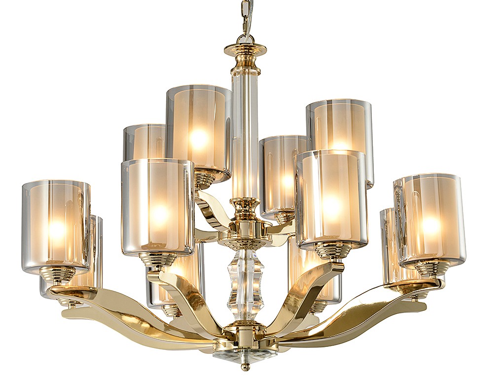 Подвесная люстра Newport 7900 7908+4/C gold