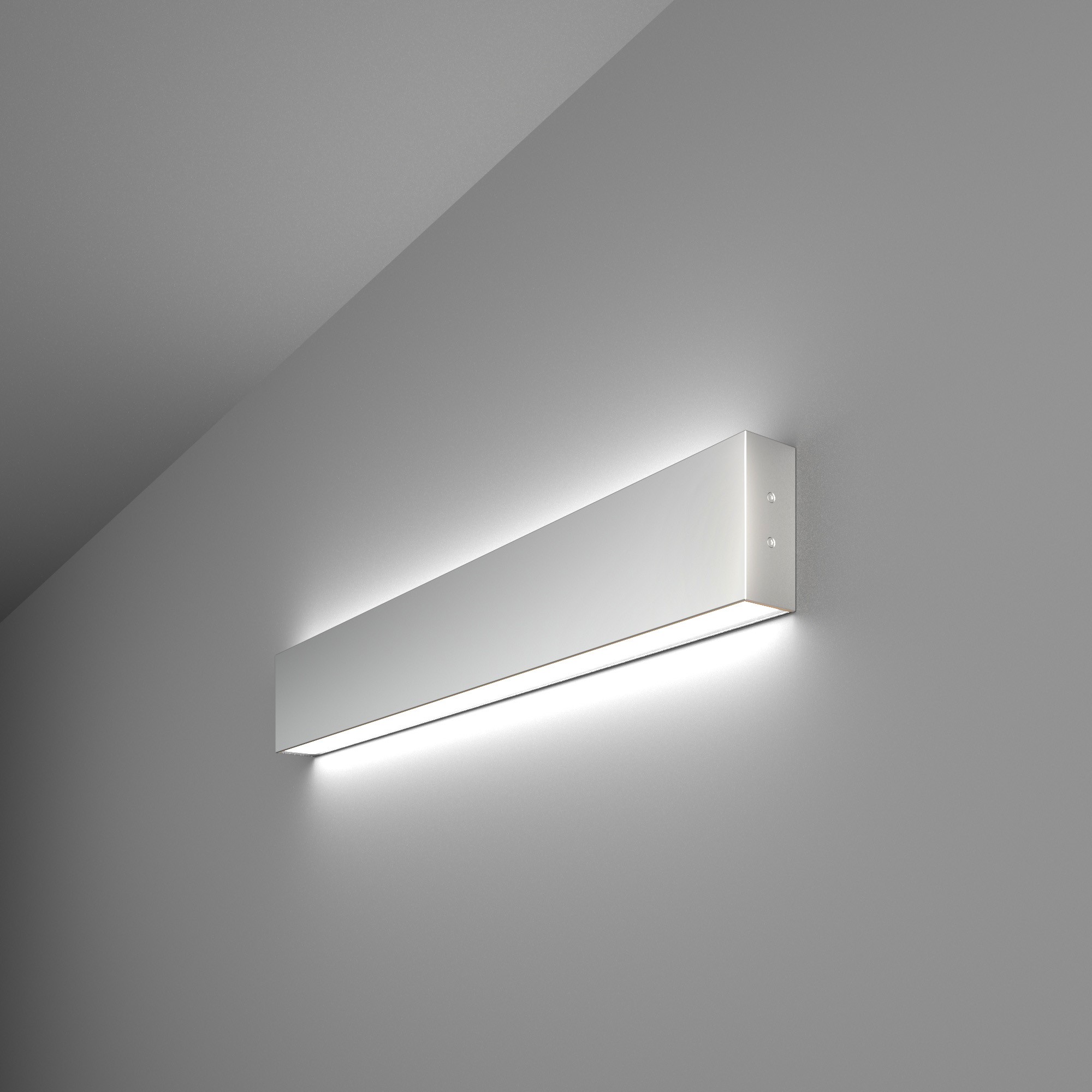 Настенный светильник Elektrostandard Grand Линейный светодиодный накладной двусторонний светильник 53см 20W 6500K матовое серебро (101-100-40-5