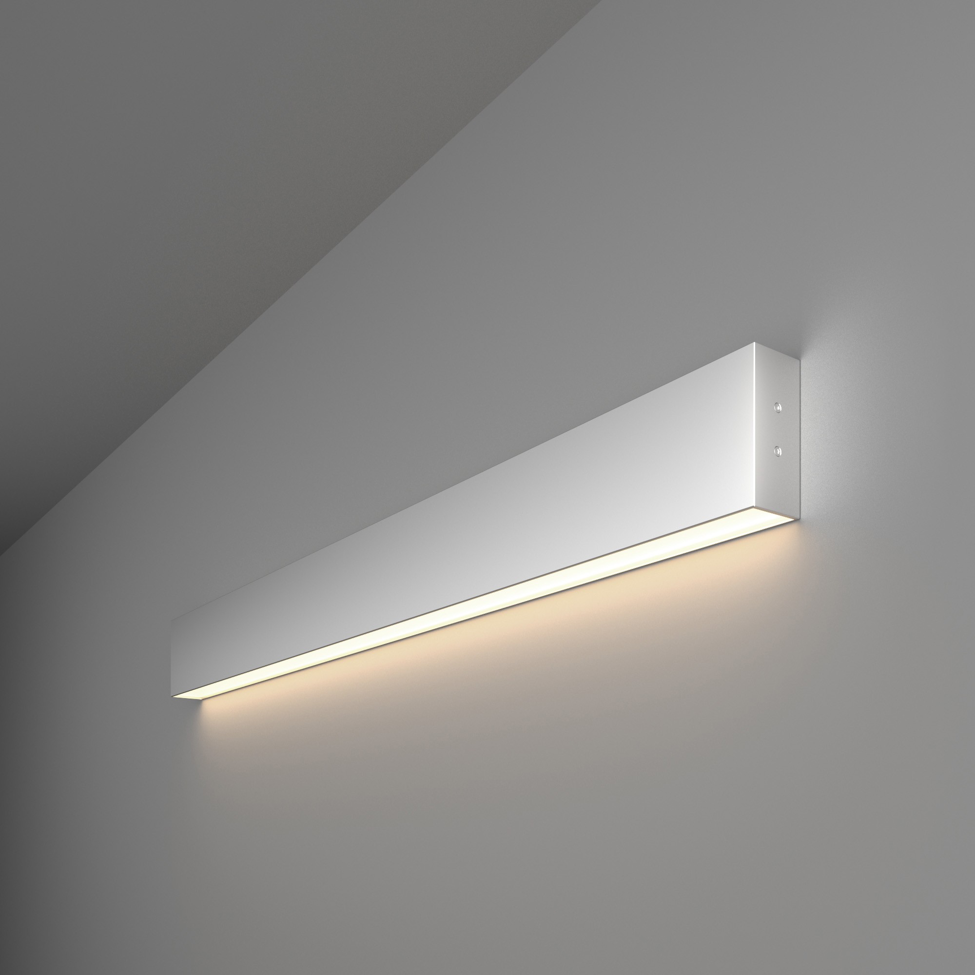 Настенный светильник Elektrostandard Grand Линейный светодиодный накладной односторонний светильник 78см 15W 4200K матовое серебро (101-100-30-