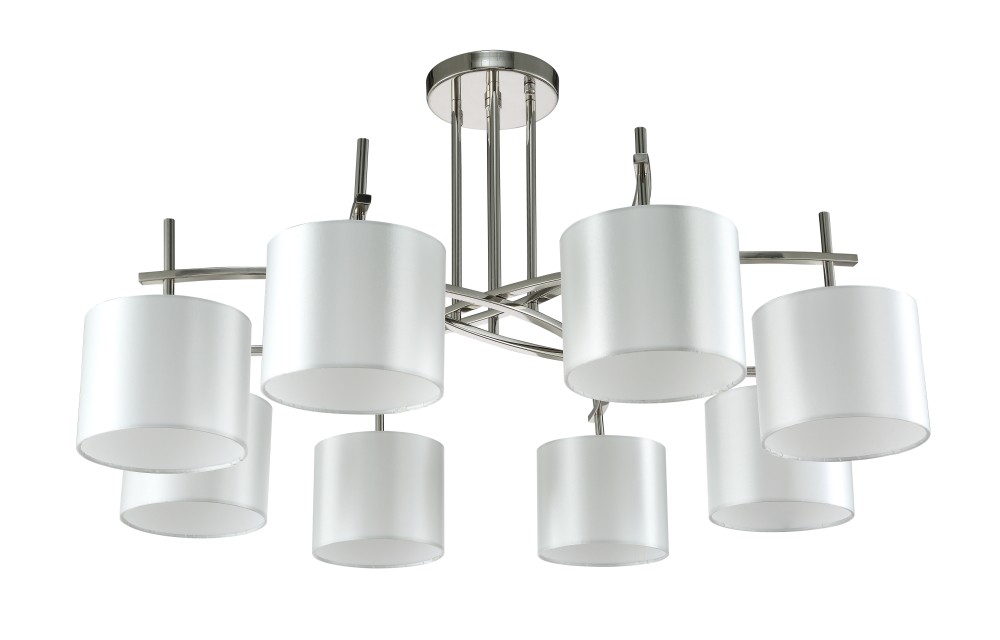 Потолочная люстра Crystal Lux Sergio SERGIO PL8 NICKEL