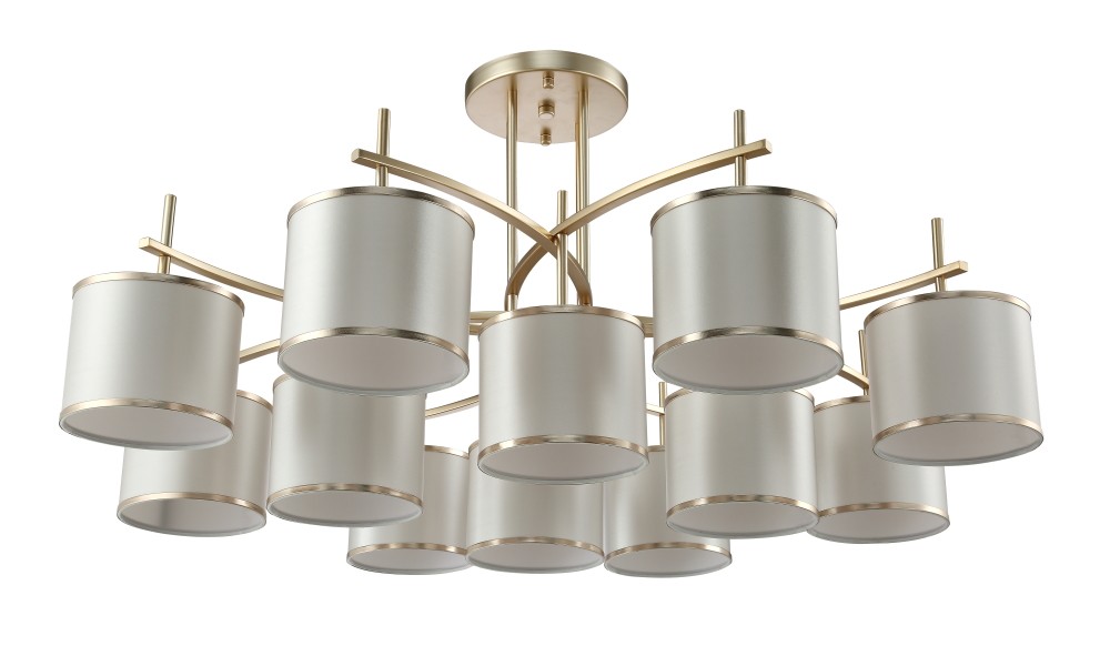 Потолочная люстра Crystal Lux Sergio SERGIO PL8+4 GOLD