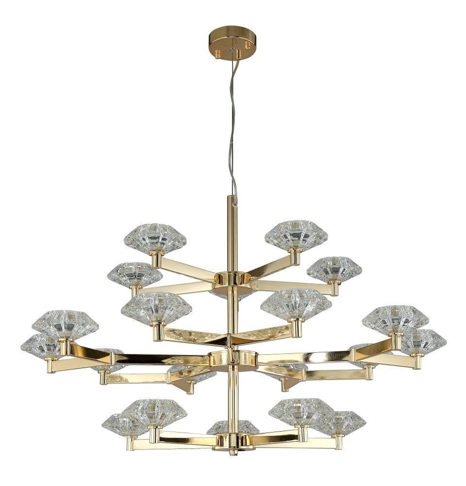 Подвесная люстра Crystal Lux Rebeca REBECA SP5+10+5 GOLD