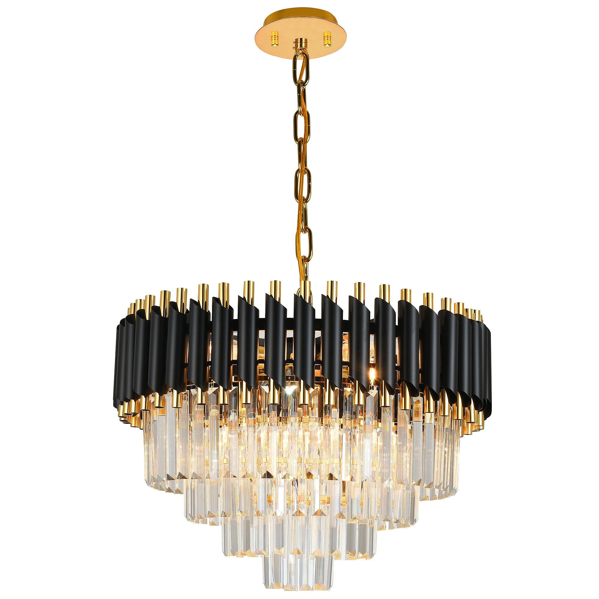 Подвесная люстра Natali Kovaltseva Darian DARIAN 76017/10C GOLD BLACK