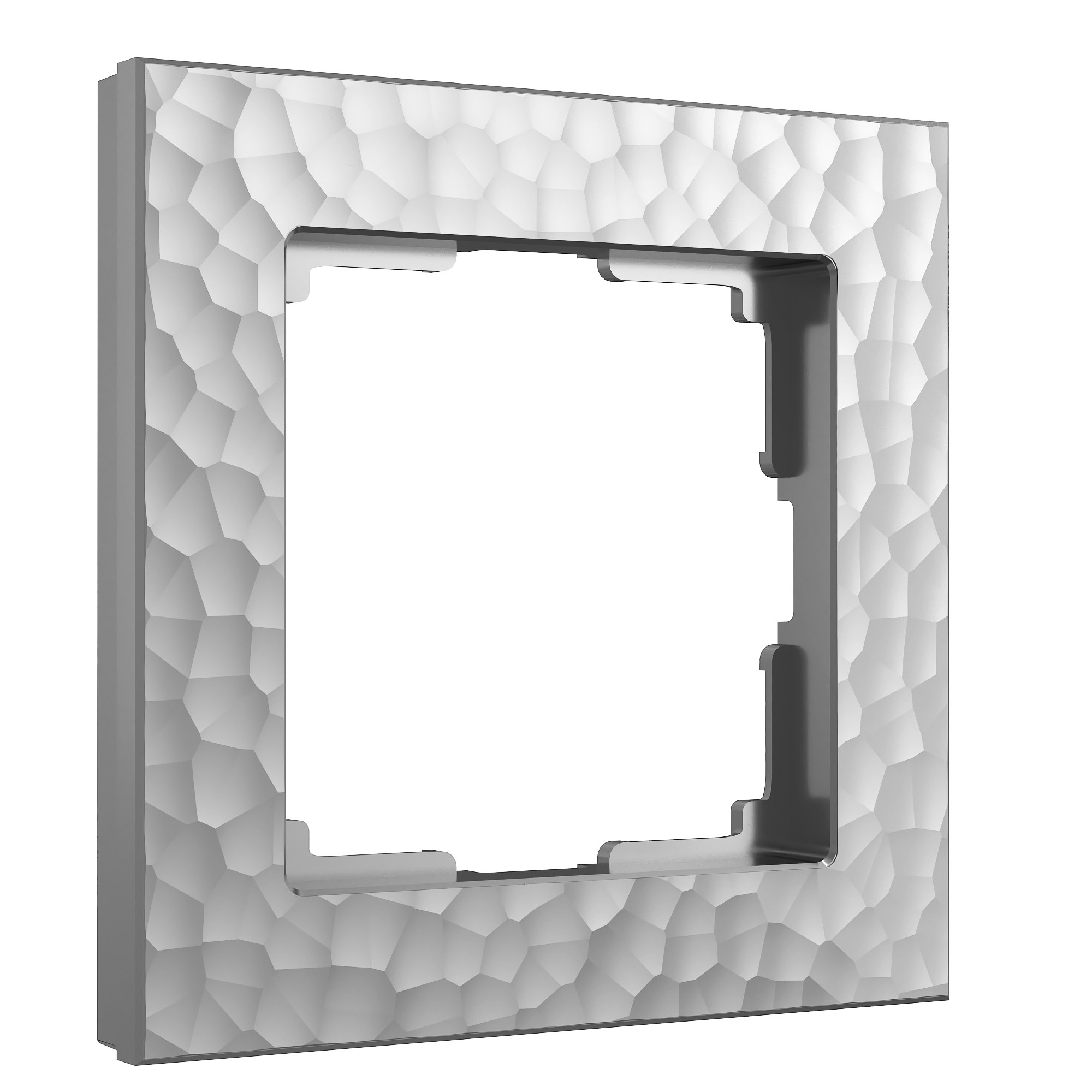 Рамка Werkel Hammer W0012406/ Рамка на 1 пост (серебряный)