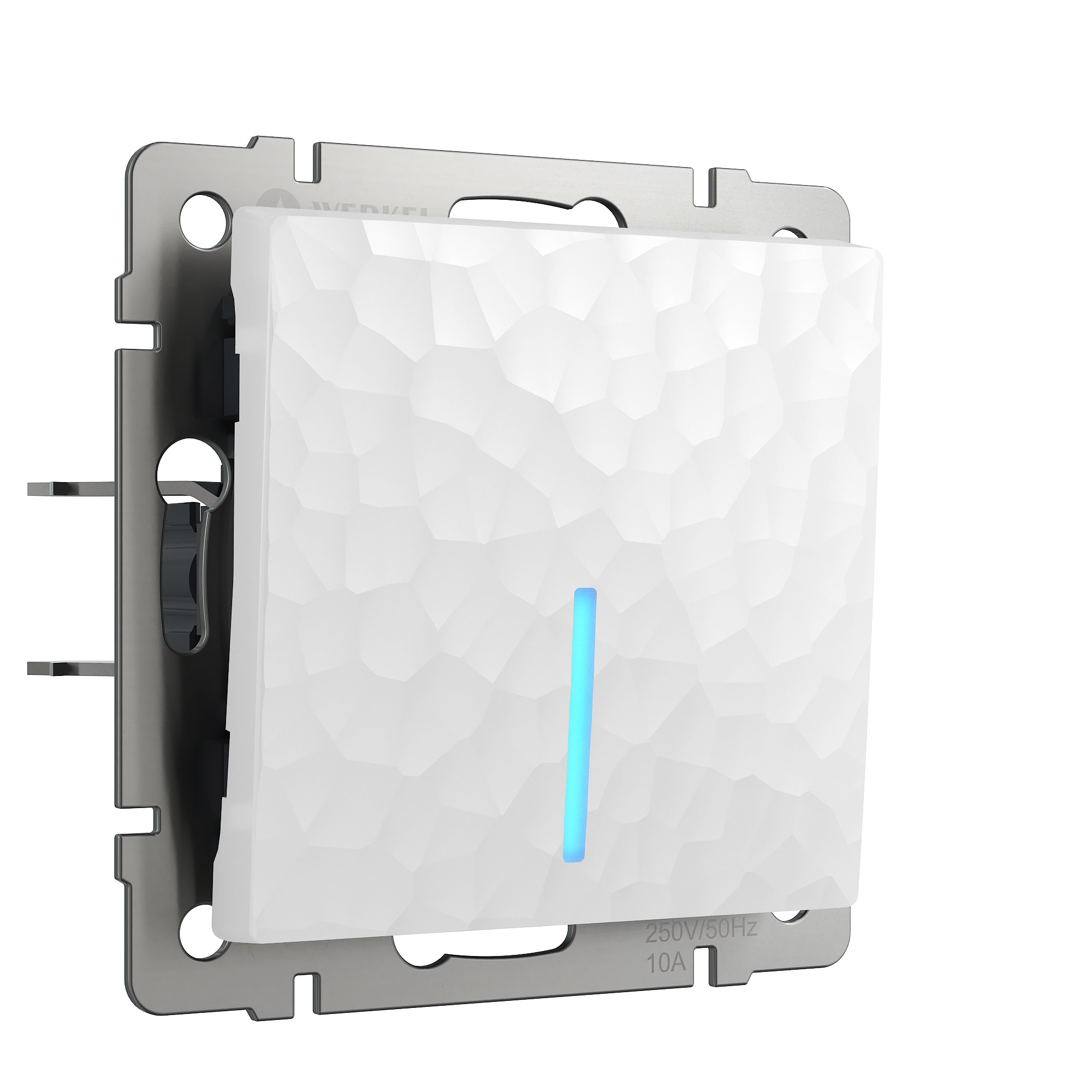 Выключатель Werkel Hammer W1210101/ Выключатель одноклавишный с подсветкой (белый)