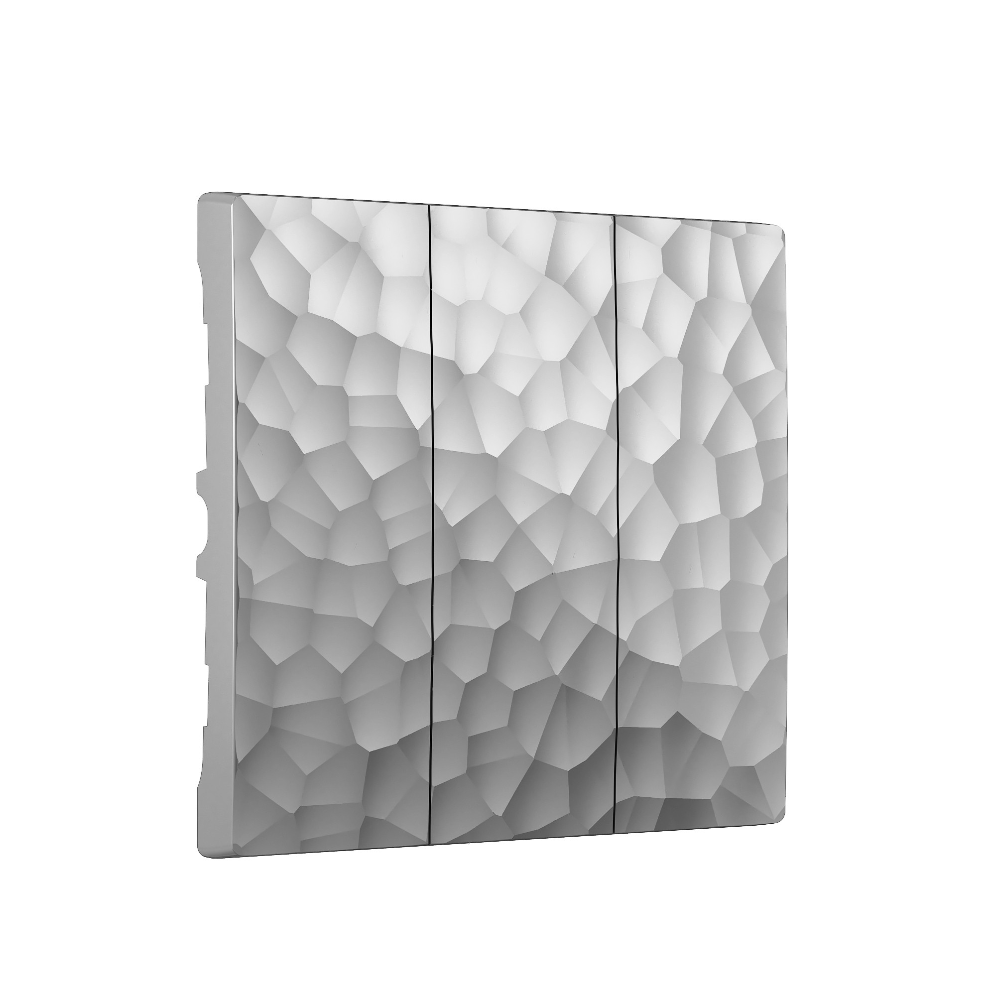 Накладка на механизм Werkel Hammer W1239006/ Набор клавиш для выключателя трехклавишного (серебряный)