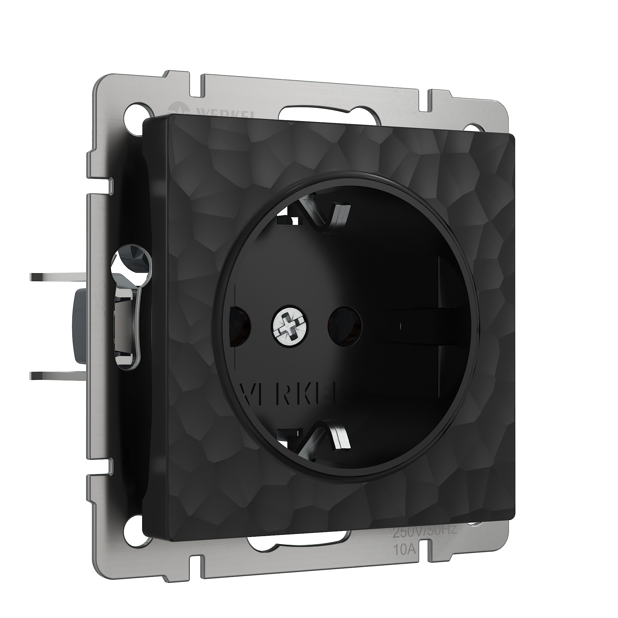 Розетка Werkel Hammer W1271008/ Розетка с заземлением (черный)