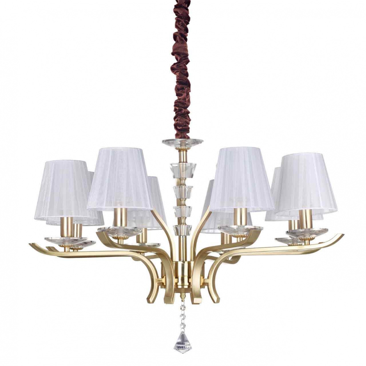 Подвесная люстра Ideal Lux Pegaso PEGASO SP8 OTTONE SATINATO