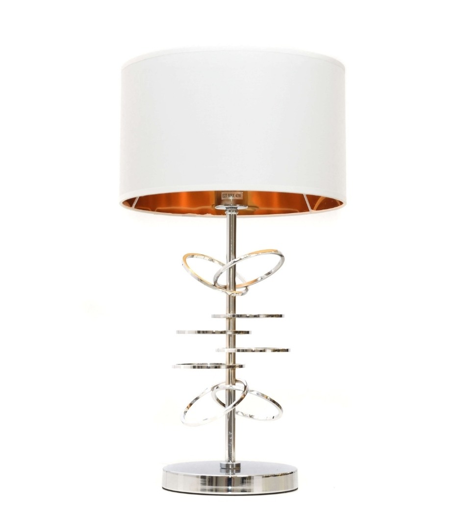 Настольная лампа Lumina Deco Milari LDT 5530 CHR+WT