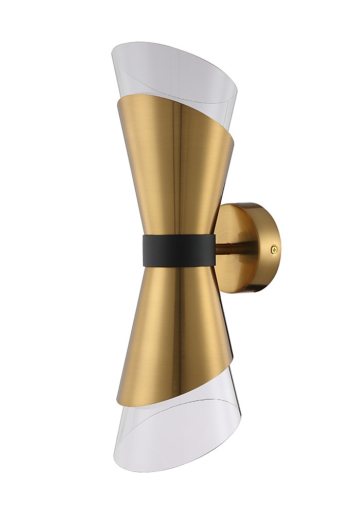 Настенное бра Crystal Lux Gris GRIS AP2 BRASS