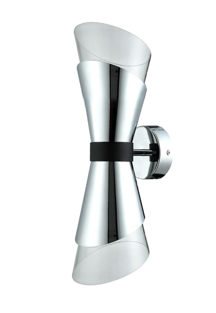 Настенное бра Crystal Lux Gris GRIS AP2 CHROME