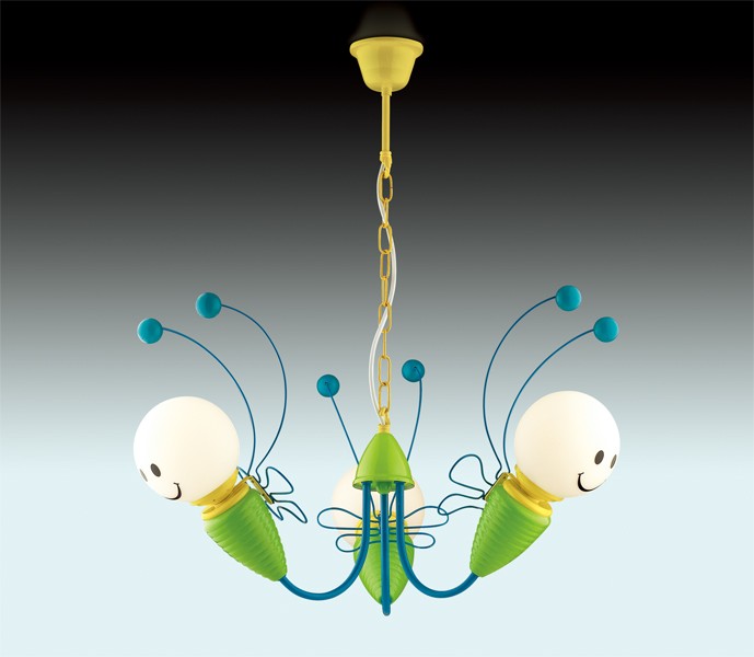 Люстра разноцветная Trolo 2633/3 Odeon Light