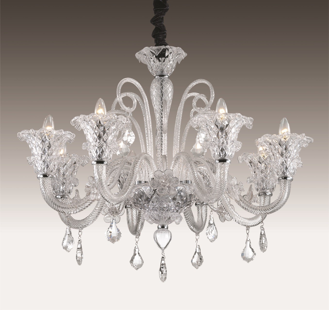 Подвесная хрустальная люстра Abela Odeon Light 2791/8