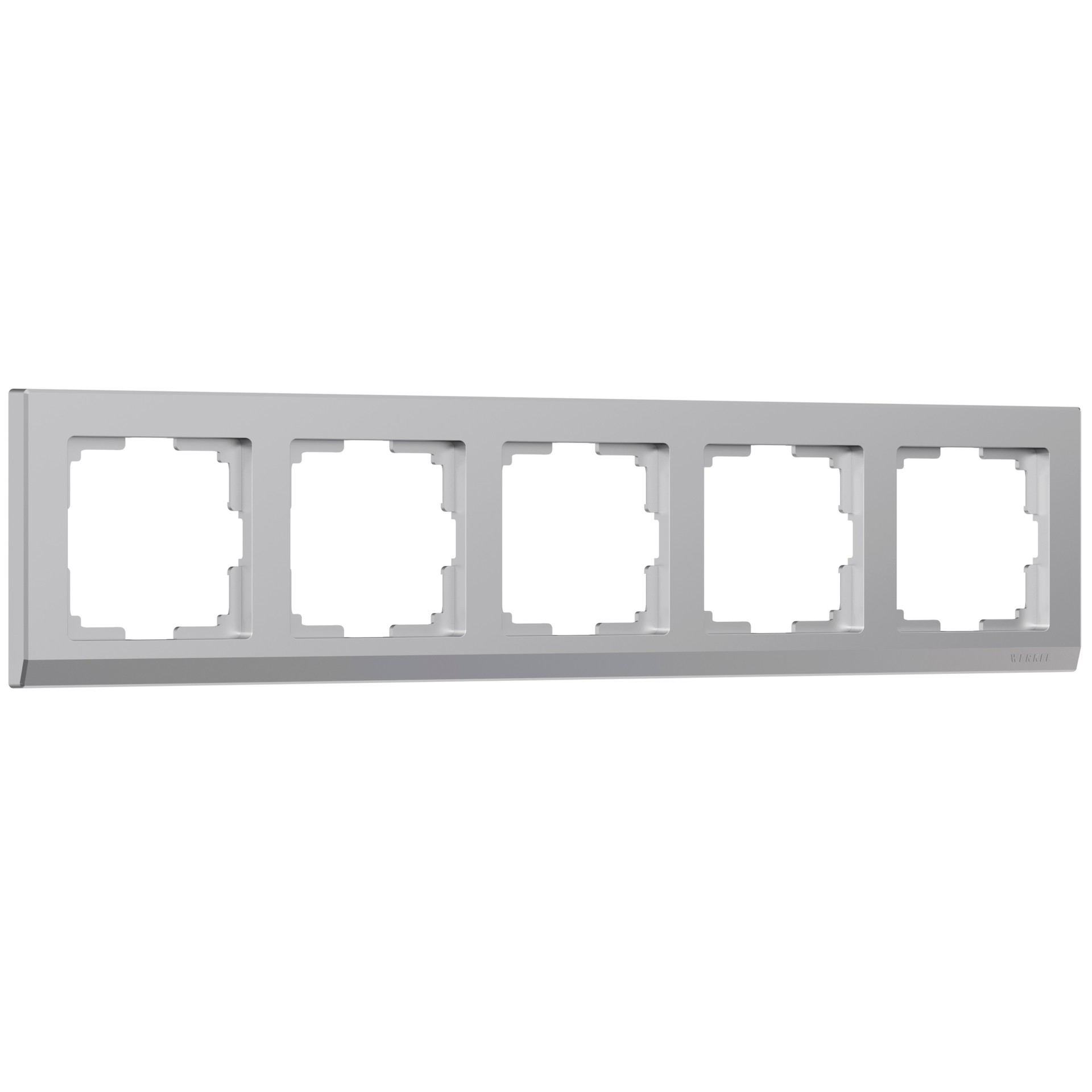 Рамка Werkel W0051806/ Рамка на 5 постов (серебряный)
