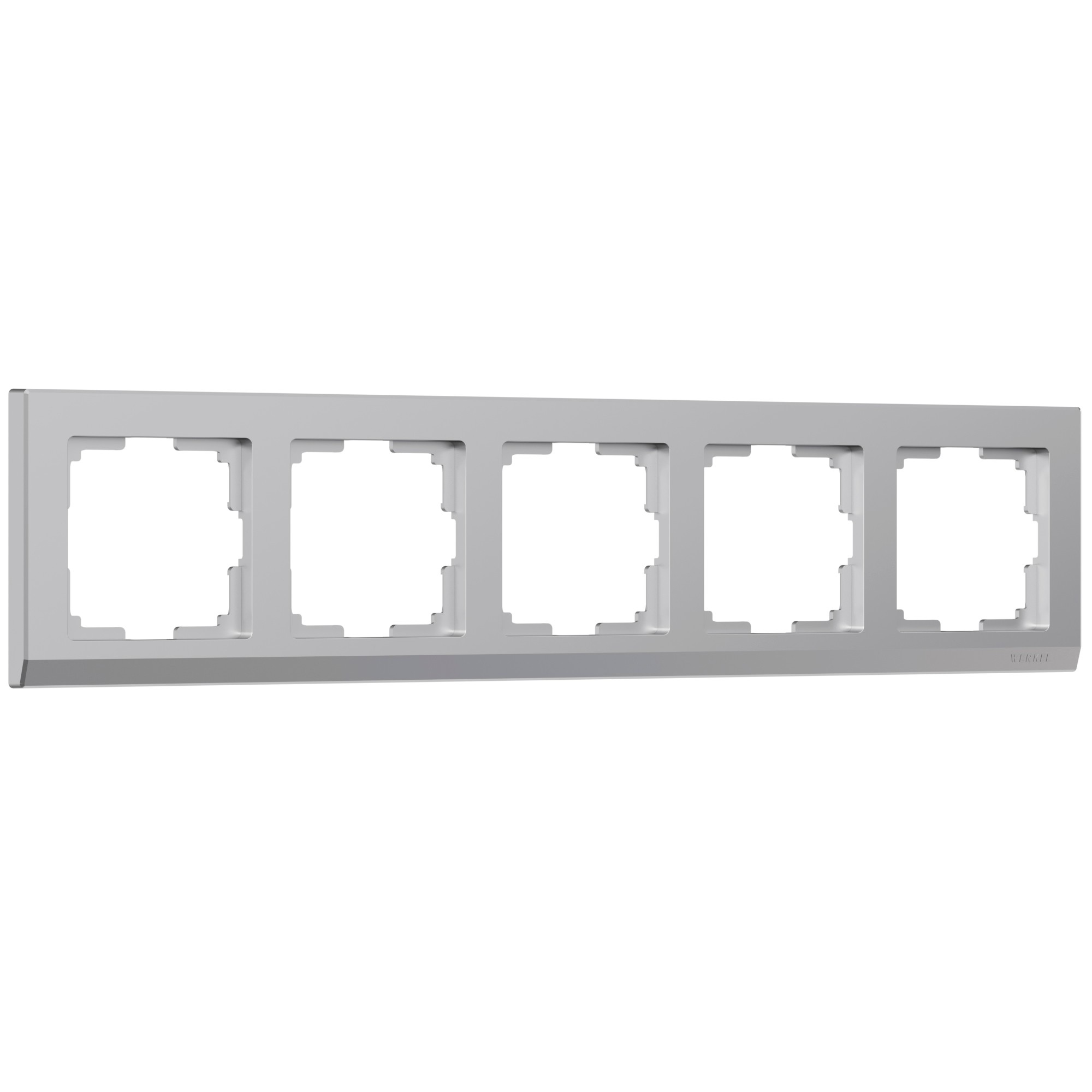 Рамка Werkel W0051806/ Рамка на 5 постов (серебряный)