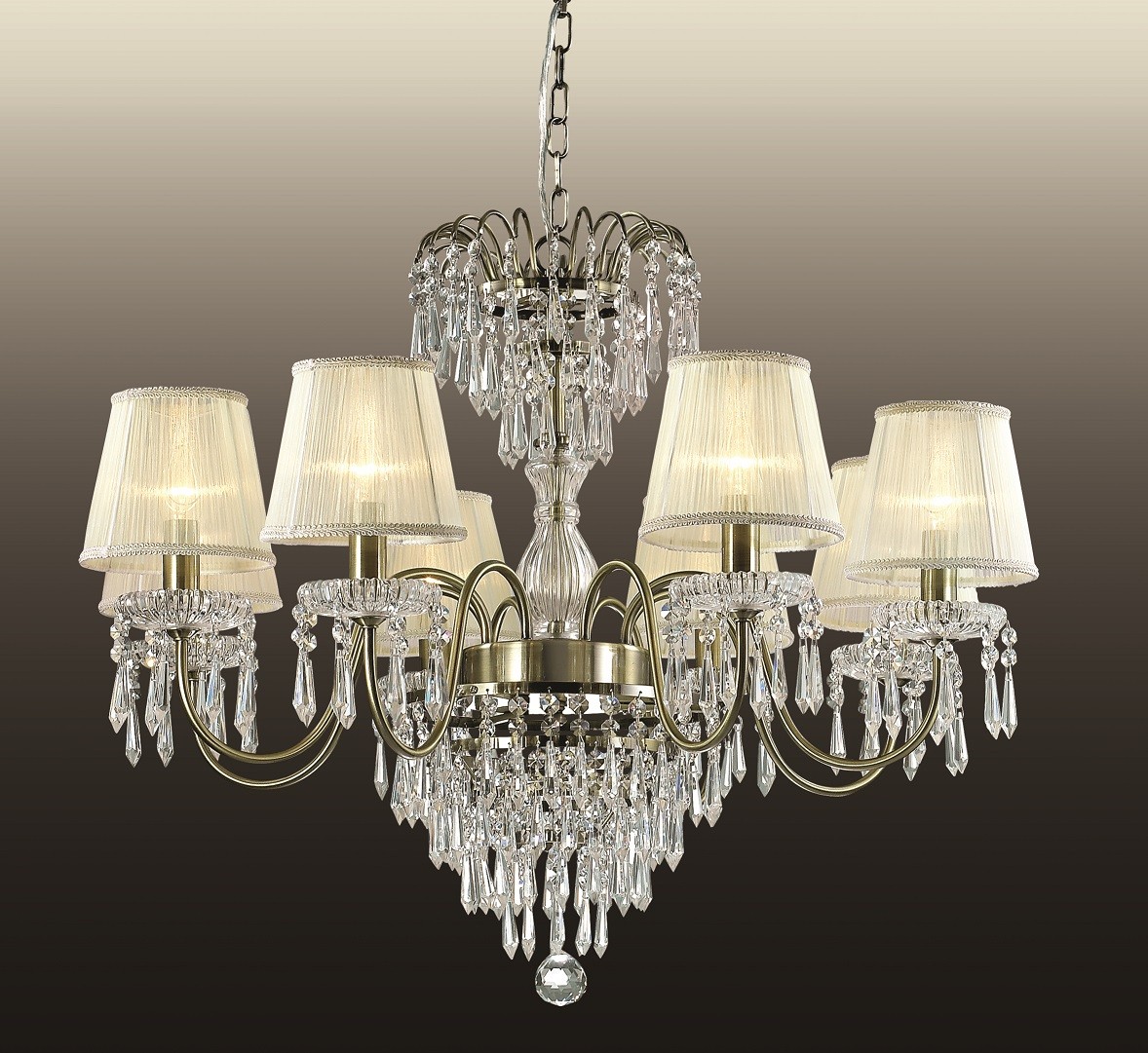 Подвесная хрустальная люстра Dasher Odeon Light 2681/8