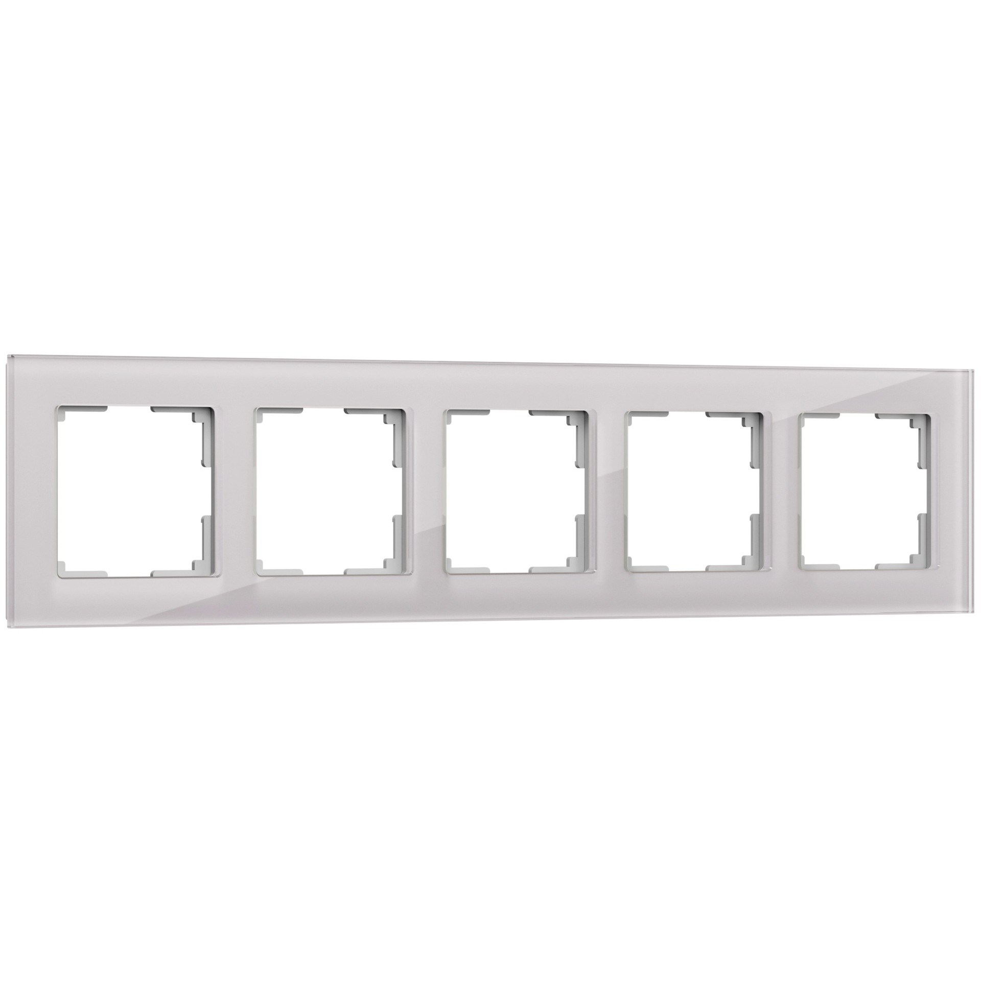 Рамка Werkel W0051117/ Рамка на 5 постов (дымчатый,стекло)