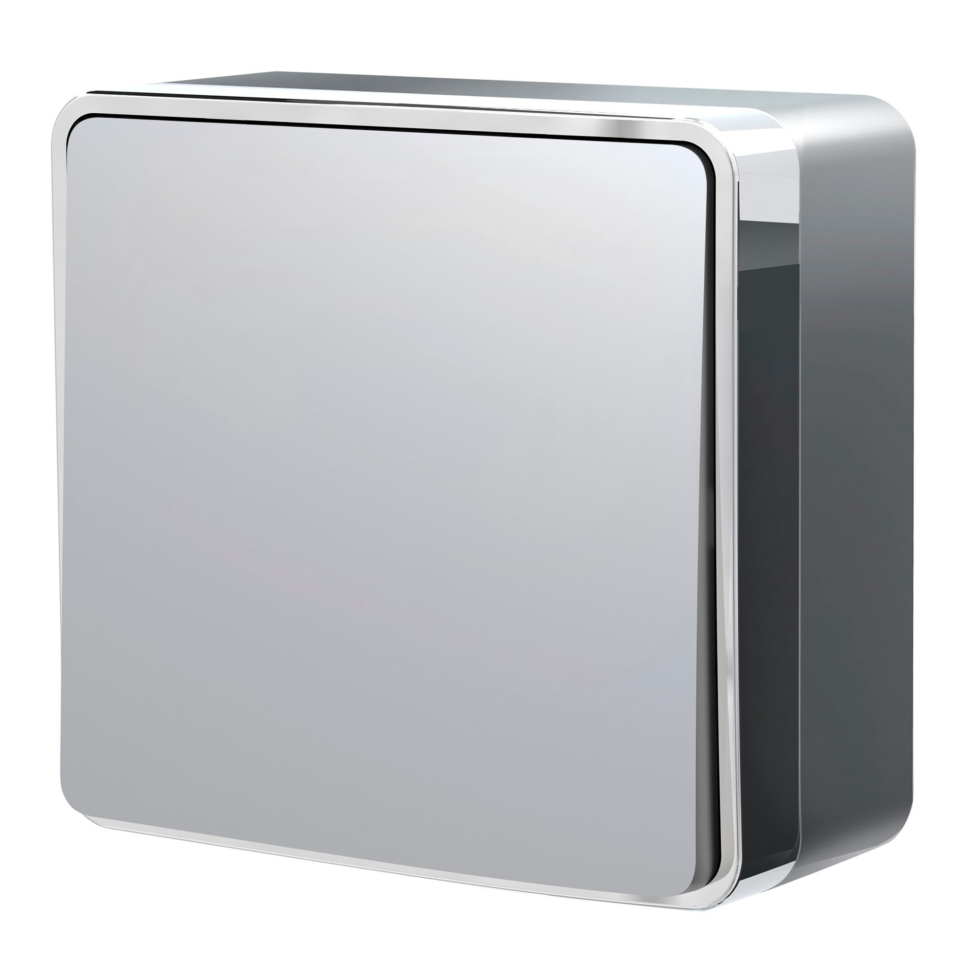 Выключатель Werkel W5012006/ Выключатель одноклавишный проходной Gallant (серебряный)