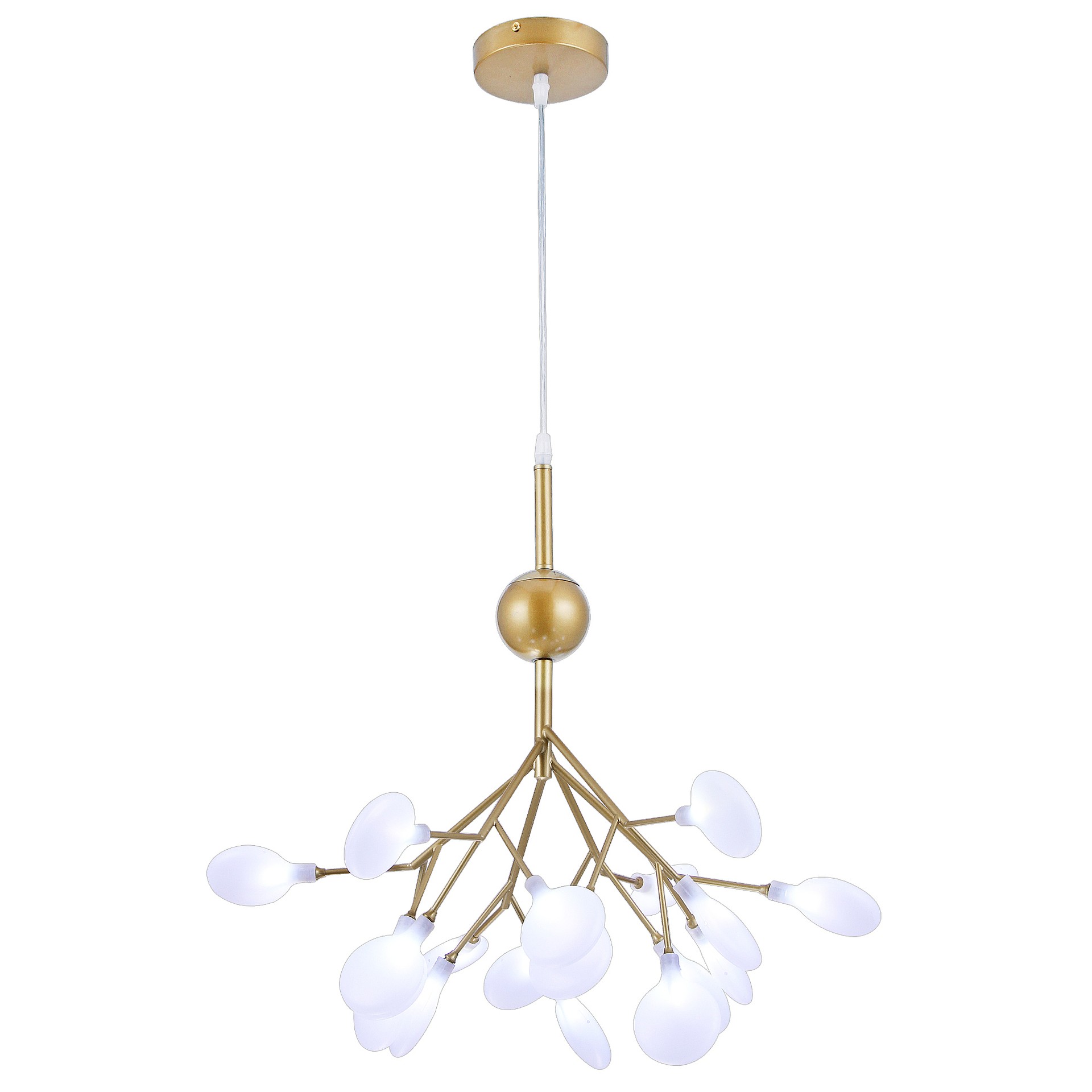 Подвесная люстра Natali Kovaltseva Grace GRACE 75124/12С GOLD SATIN