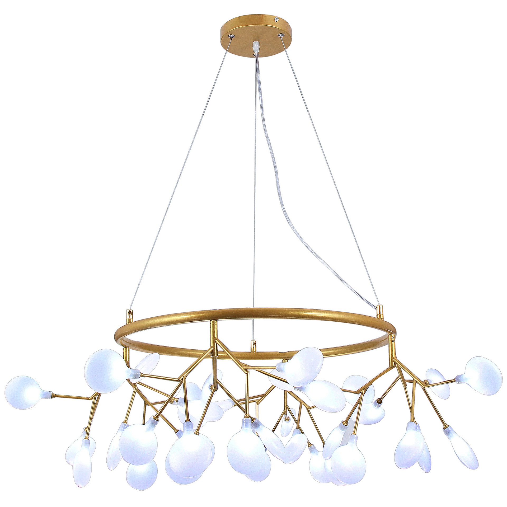 Подвесная люстра Natali Kovaltseva Grace GRACE 75125/12С GOLD SATIN