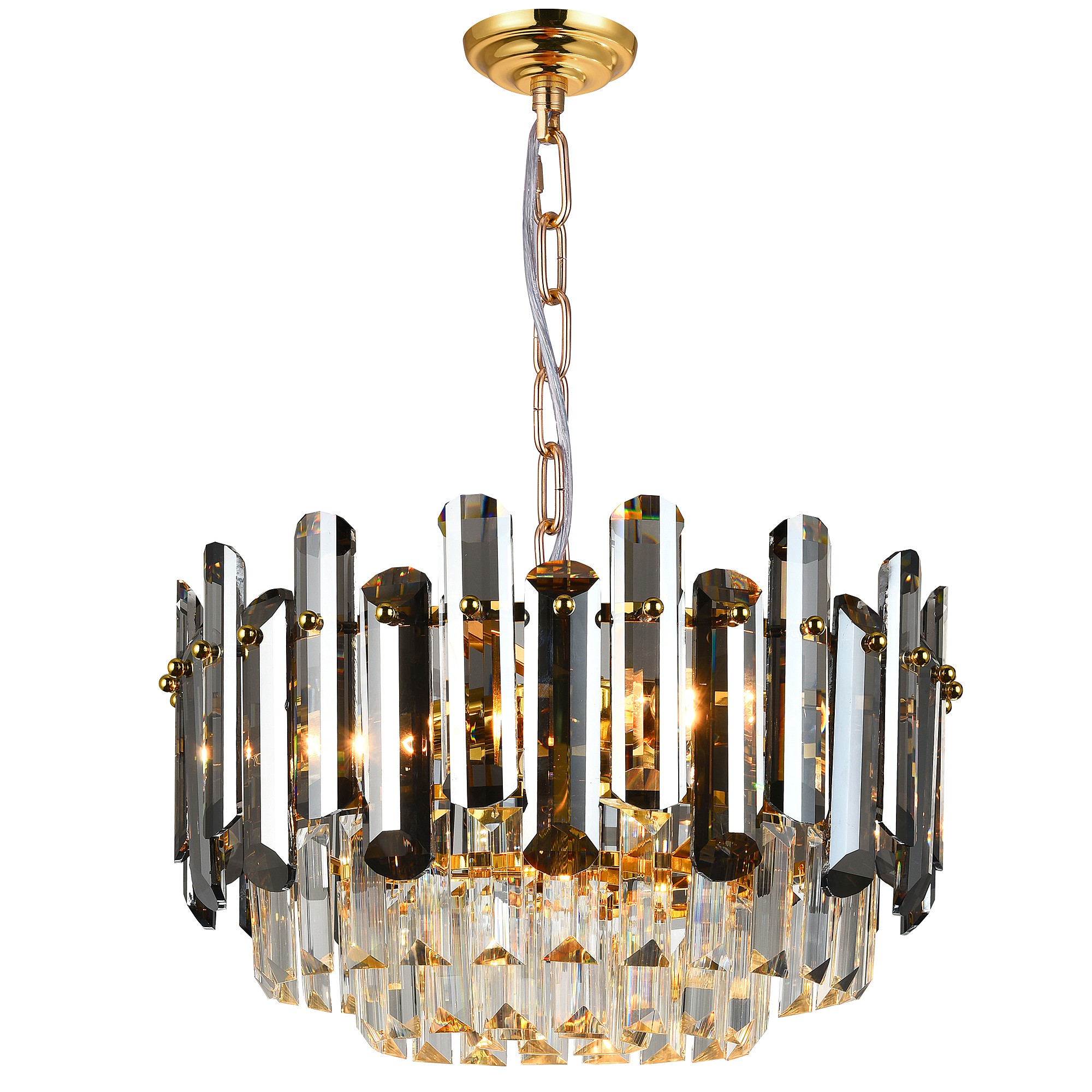 Подвесная люстра Natali Kovaltseva Imperium NUBIAN 81438/6C GOLD PLATED