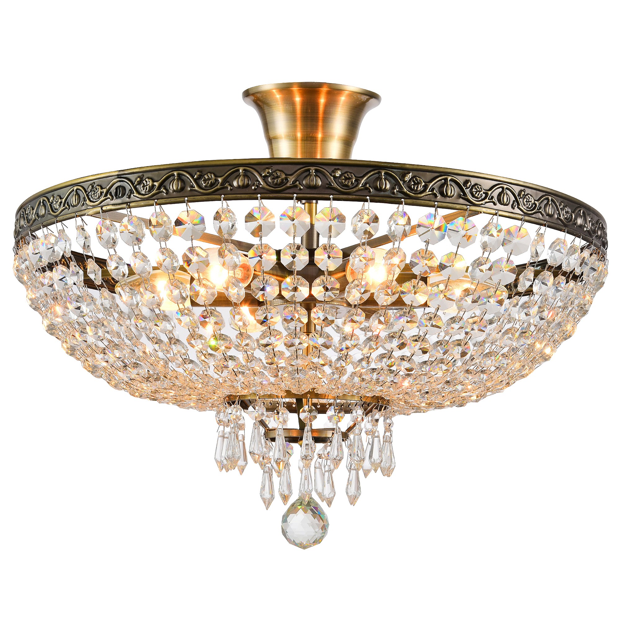 Потолочная люстра Natali Kovaltseva Rococo ROCOCO 81407/6C ANTIQUE