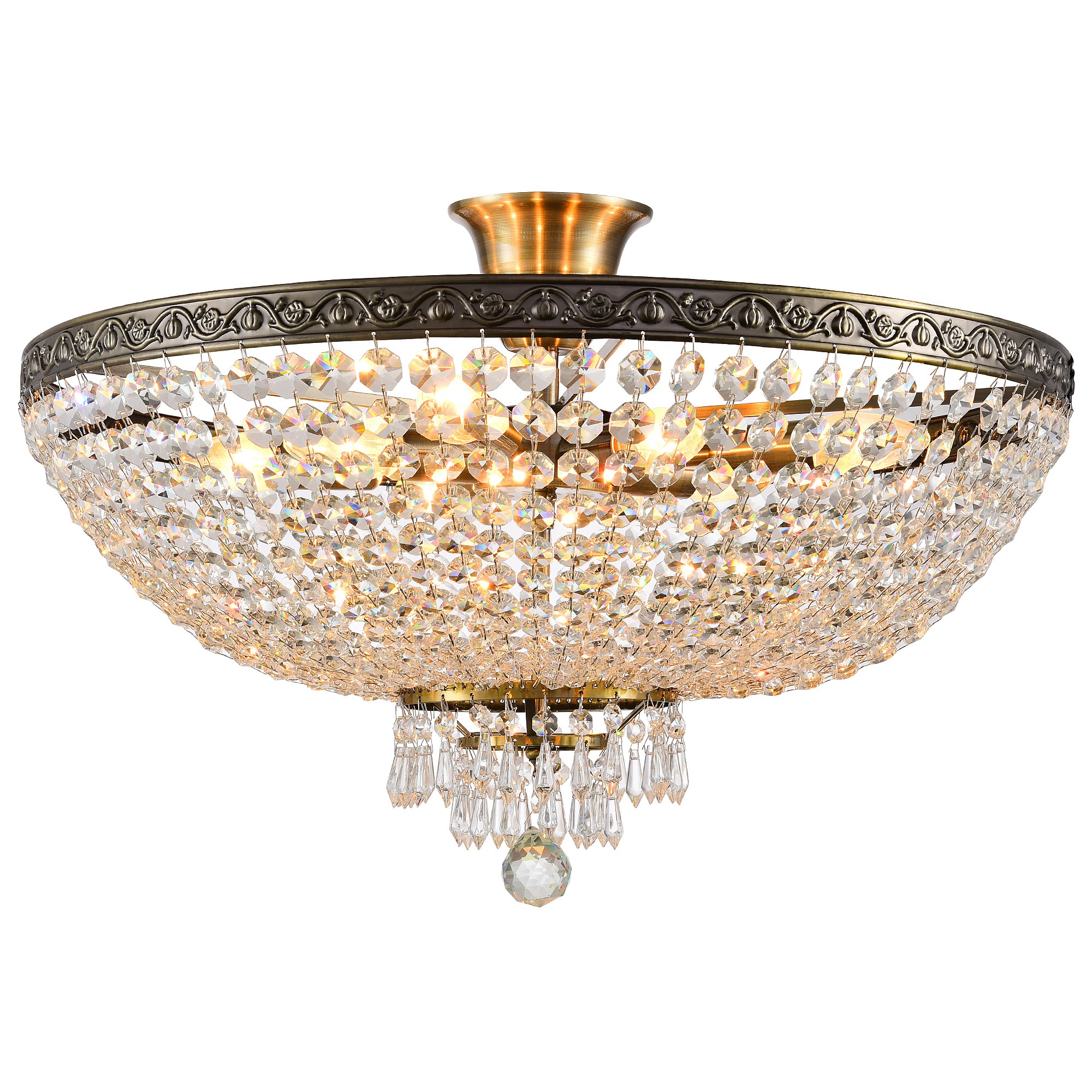 Потолочная люстра Natali Kovaltseva Rococo ROCOCO 81407/8C ANTIQUE