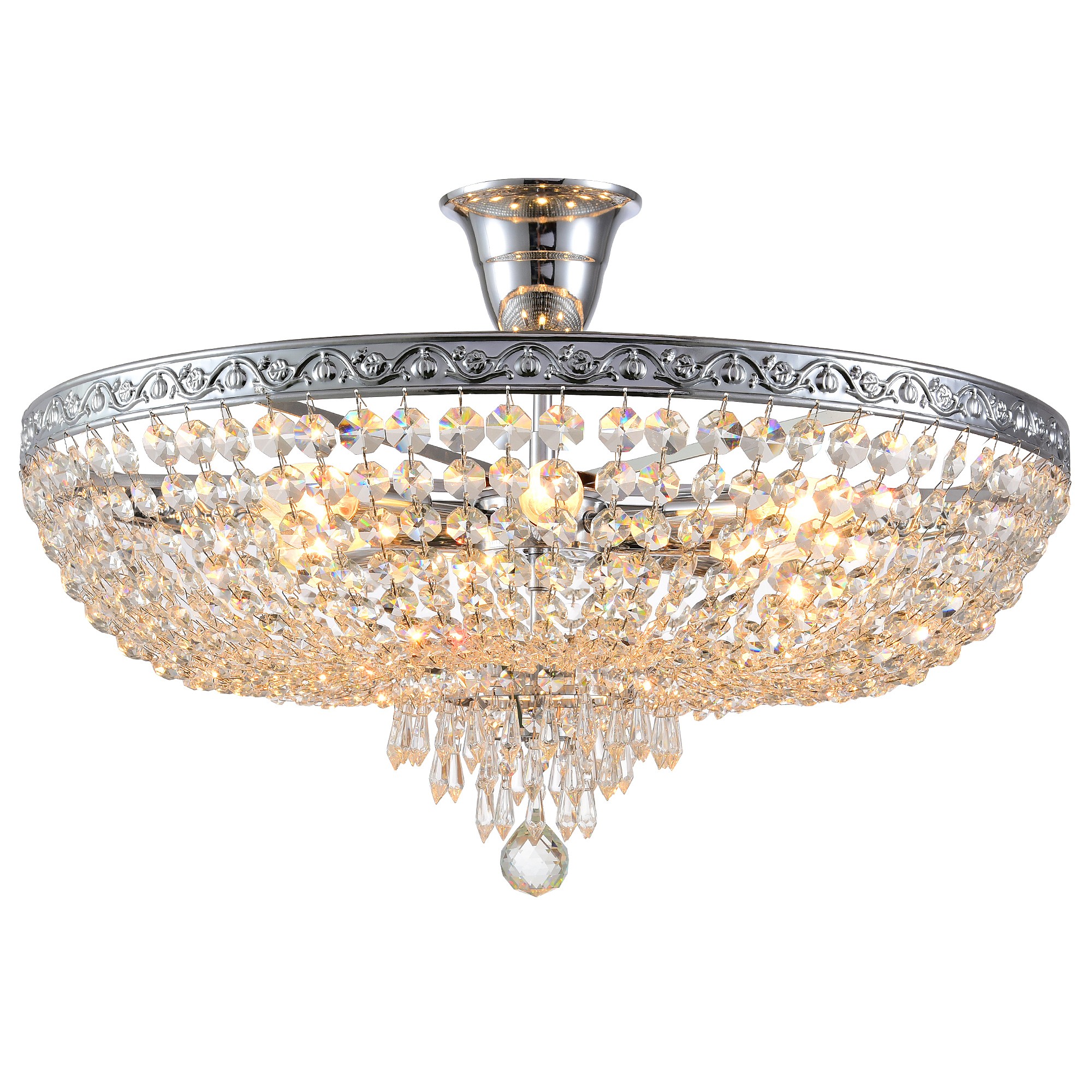 Потолочная люстра Natali Kovaltseva Rococo ROCOCO 81407/8C CHROME