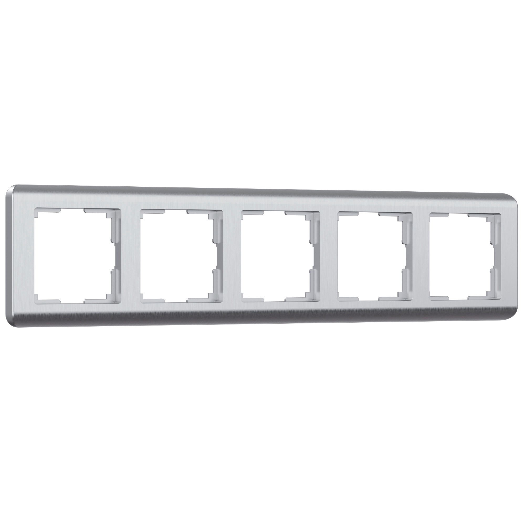 Рамка Werkel W0052106/ Рамка на 5 постов Stream (серебряный)