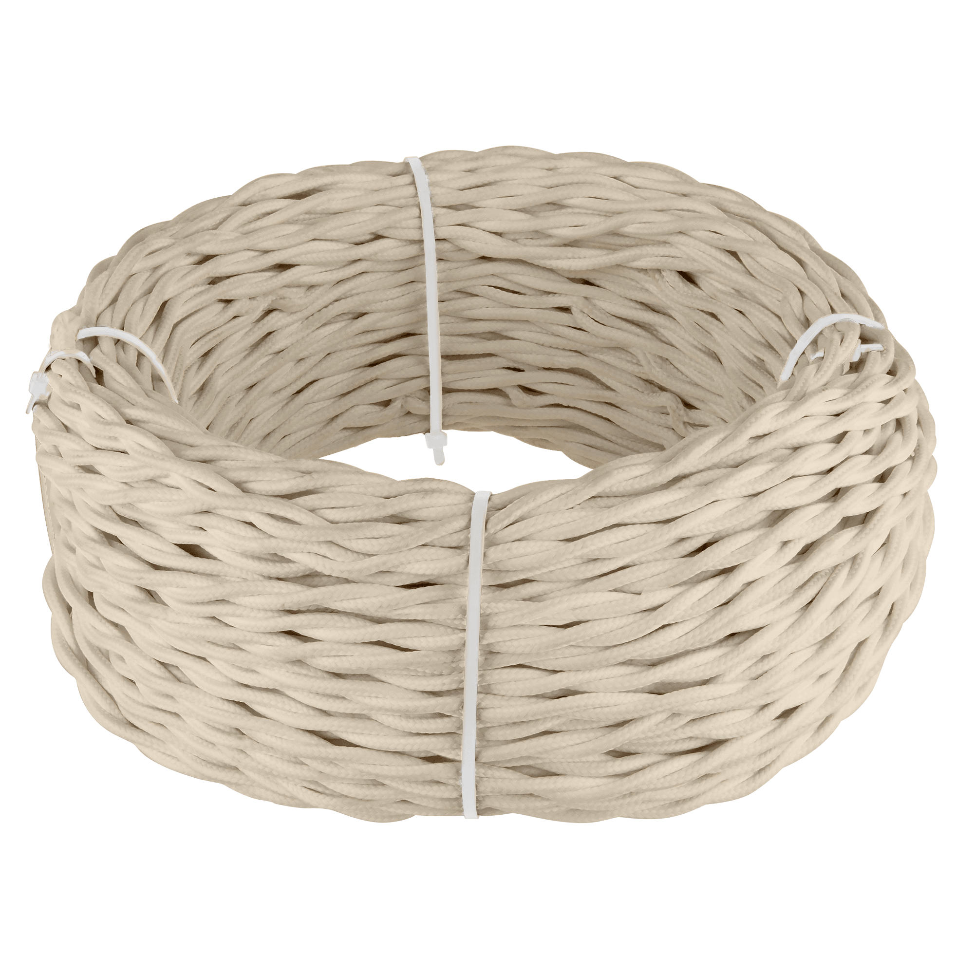 Ретро кабель Werkel W6453346/ Ретро кабель витой 3х2,5 (песочный) 20 м