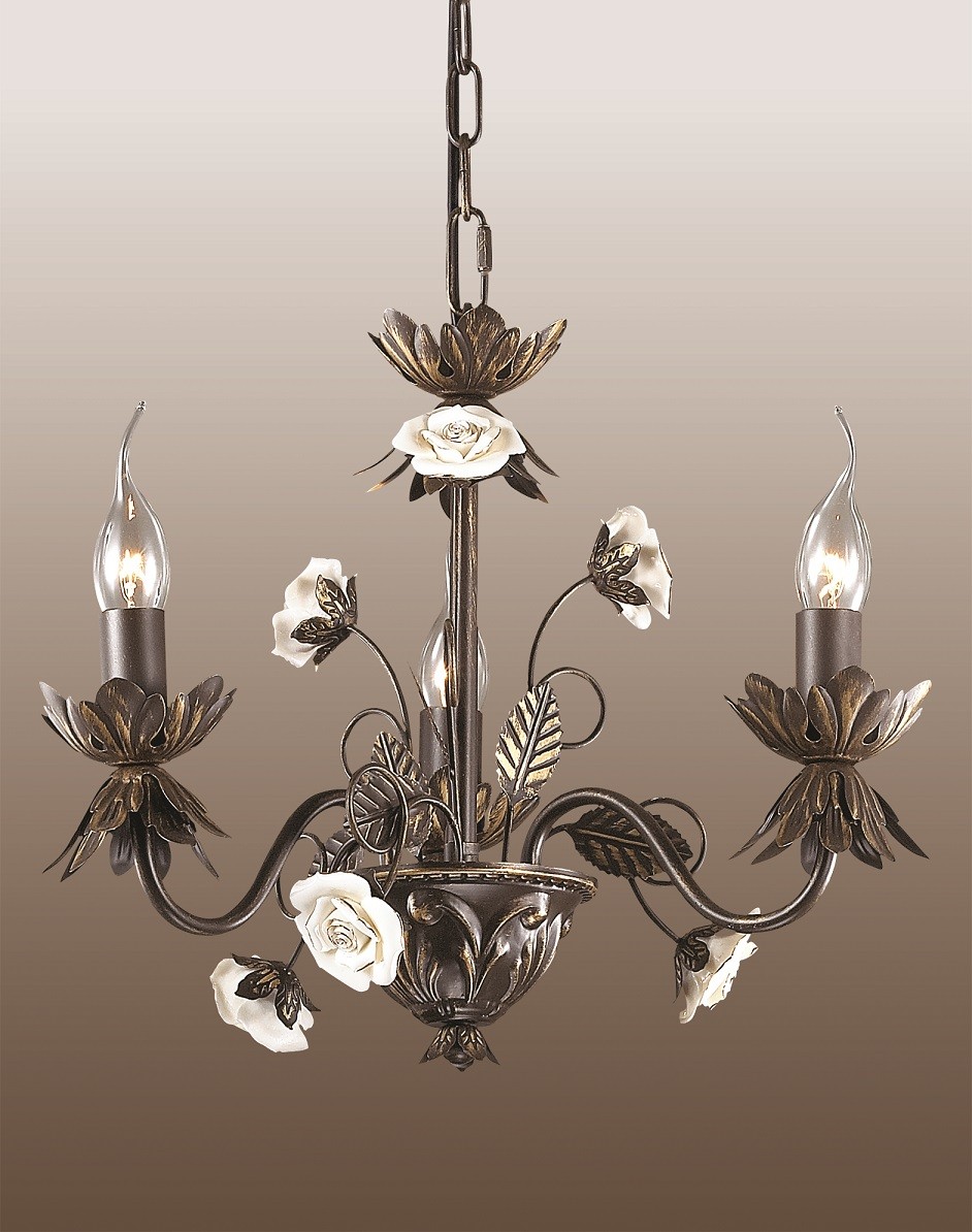 Люстра подвесная с цветочками Silva 2695/3 Odeon Light