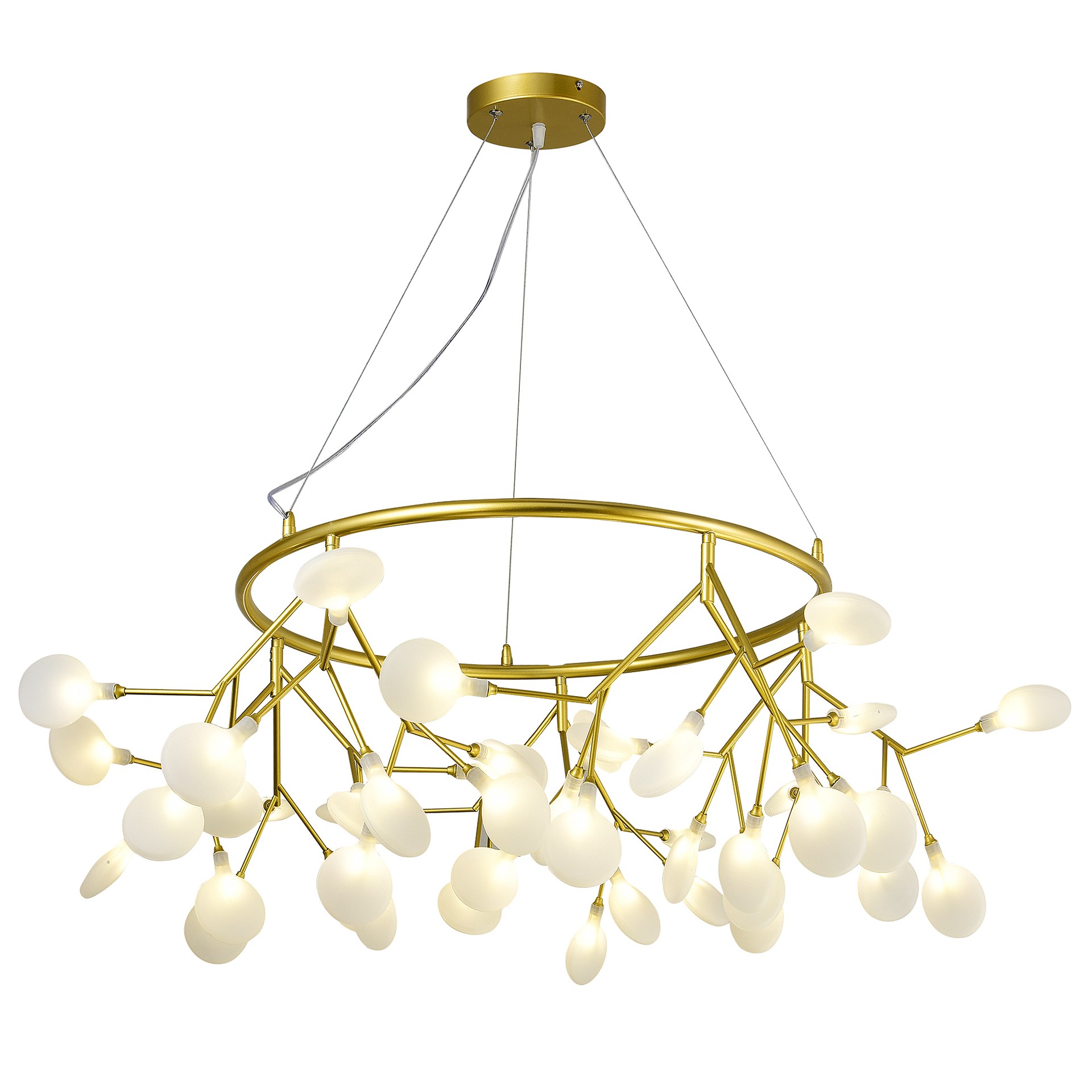 Подвесная люстра Natali Kovaltseva Grace GRACE 75128/8C GOLD SATIN