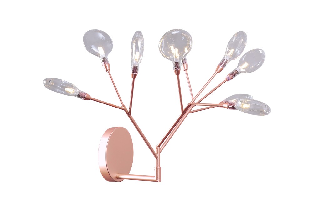 Настенное бра Crystal Lux Evita EVITA AP9 COPPER/TRANSPARENT