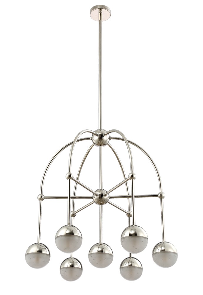 Люстра на штанге Crystal Lux Truena TRUENA SP-PL6+1 NICKEL