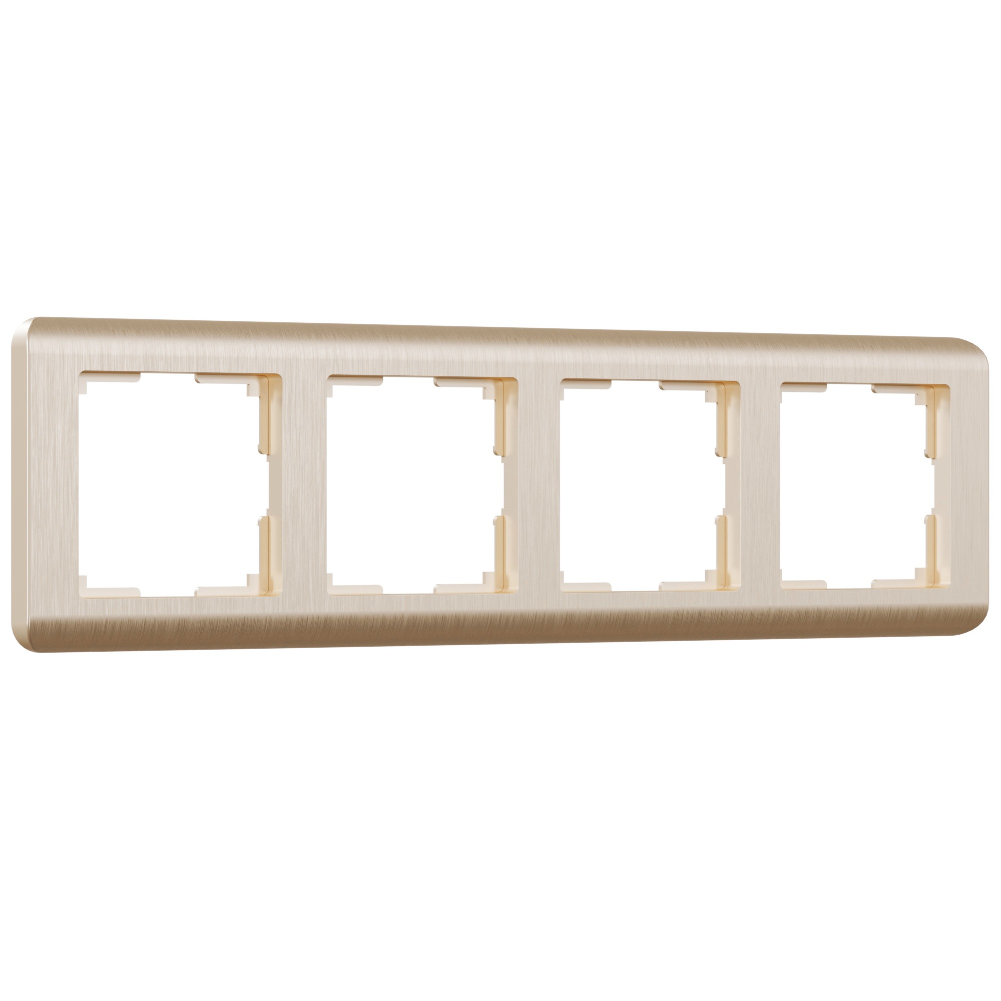 Рамка Werkel W0042111/ Рамка на 4 поста Stream (шампань)