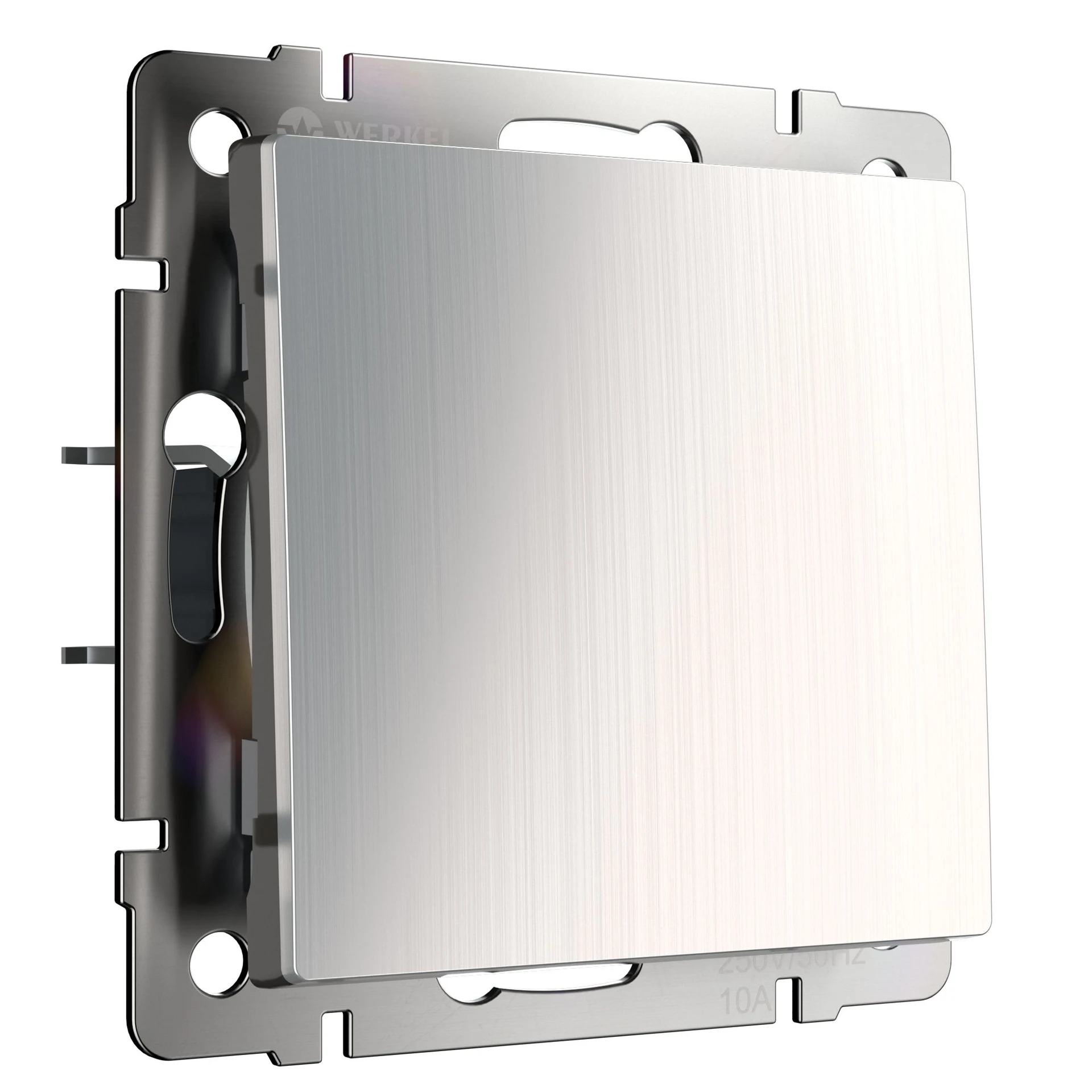 Выключатель Werkel W1110002/ Выключатель одноклавишный (глянцевый никель)