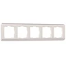 Рамка Werkel W0052113/ Рамка на 5 постов Stream (перламутровый)