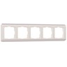 Рамка Werkel W0052113/ Рамка на 5 постов Stream (перламутровый)