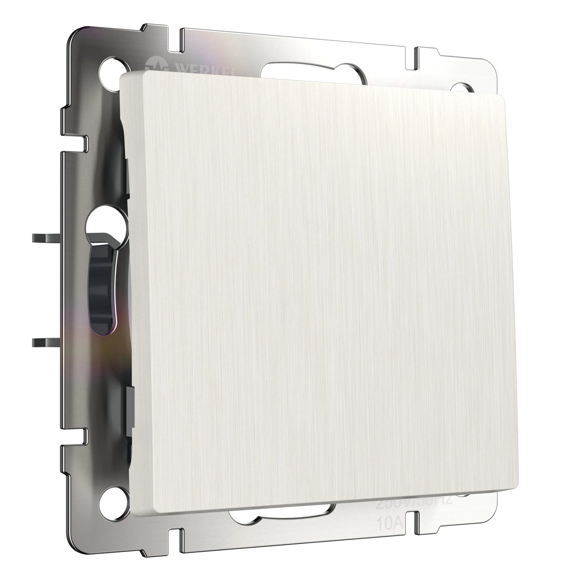 Выключатель Werkel W1110013/ Выключатель одноклавишный (перламутровый рифленый)