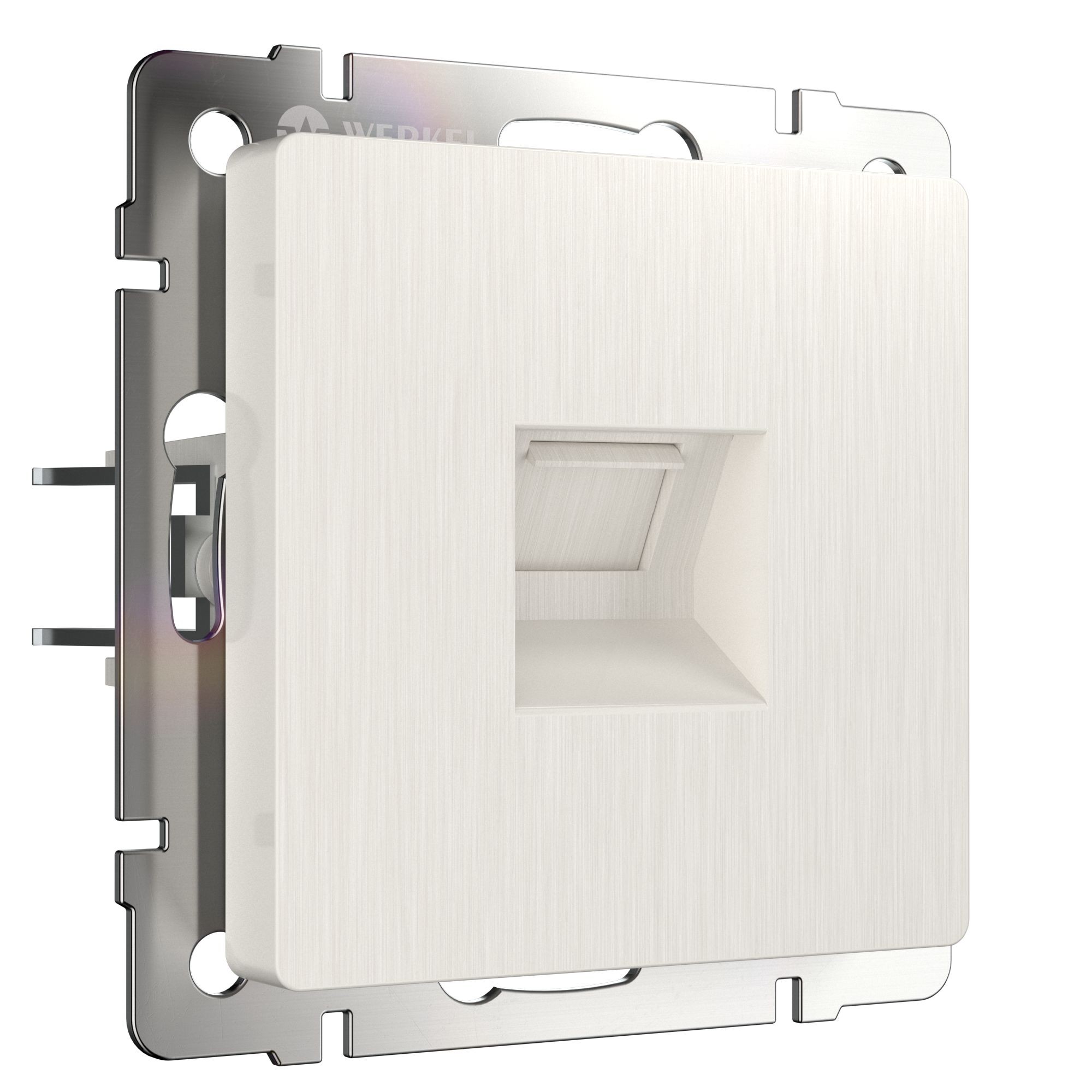 Розетка Werkel W1181013/ Розетка Ethernet RJ-45 (перламутровый рифленый)