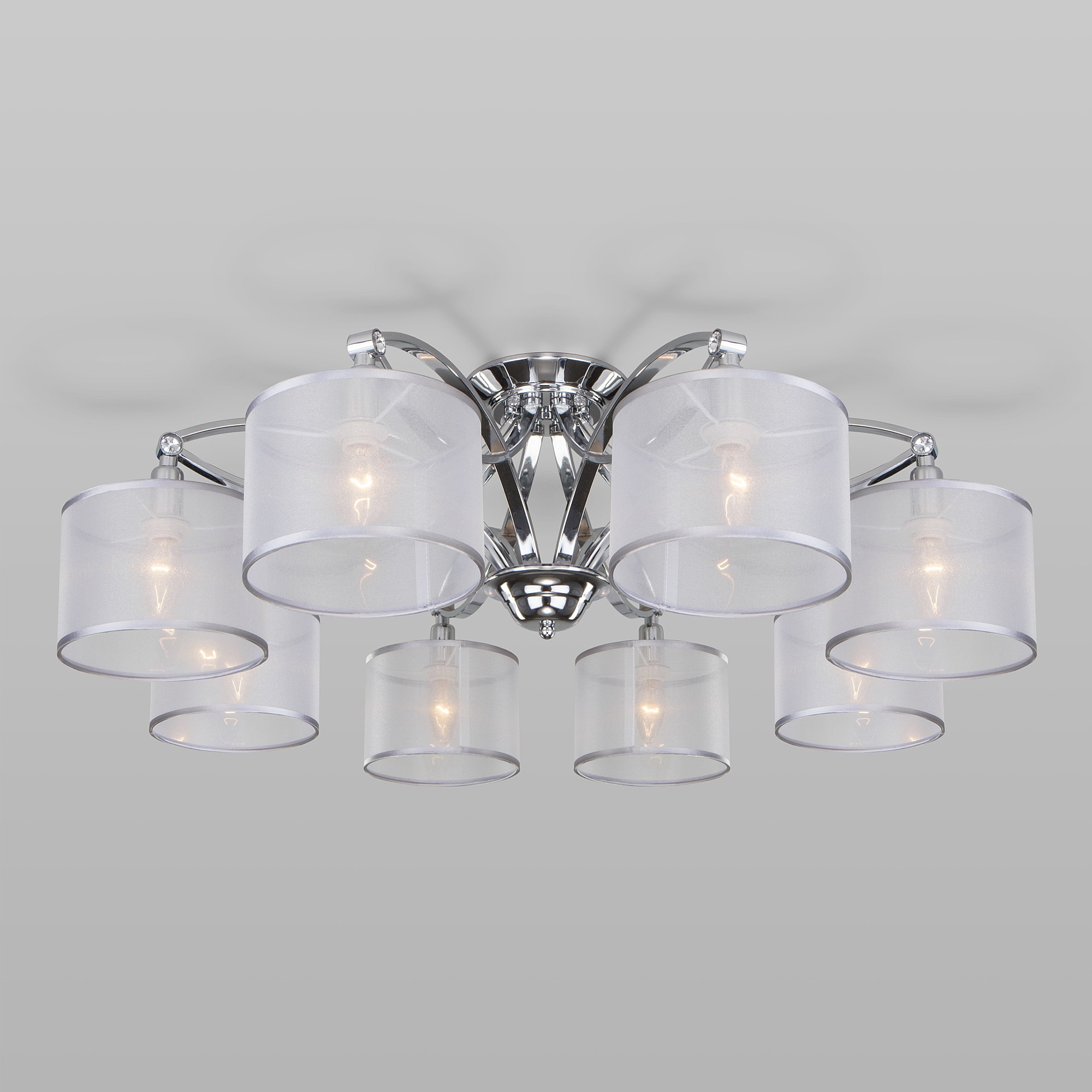 Потолочная люстра Eurosvet Fabiola 60124/8 хром Smart (60109/8)