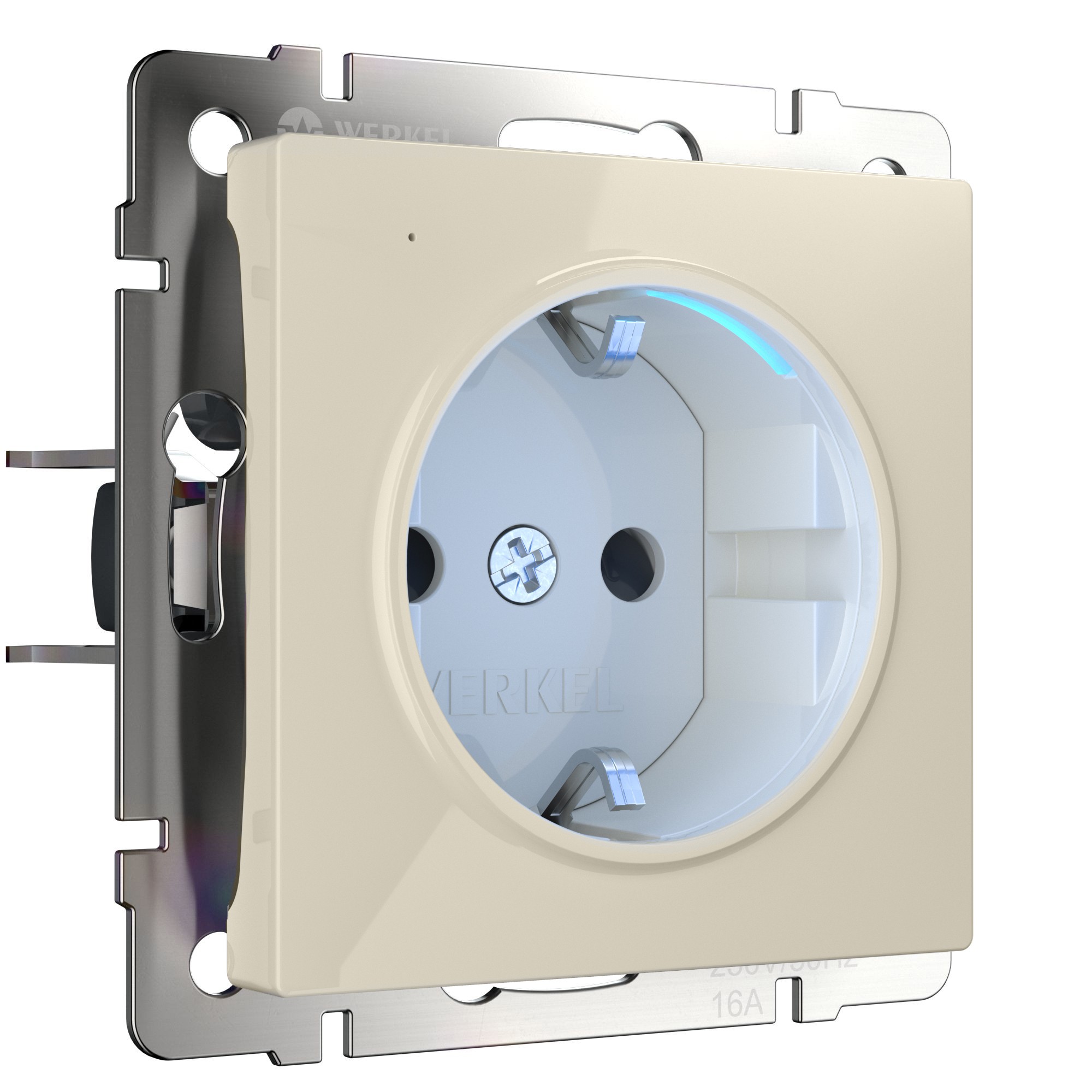 Розетка Werkel Встраиваемые механизмы слоновая кость W1171403/ Розетка с подсветкой (слоновая кость)