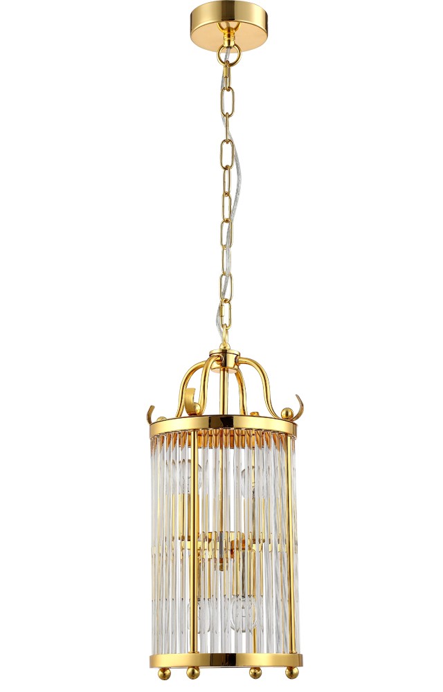 Светильник подвесной Crystal Lux Tadeo TADEO SP4 D200 GOLD/TRANSPARENTE