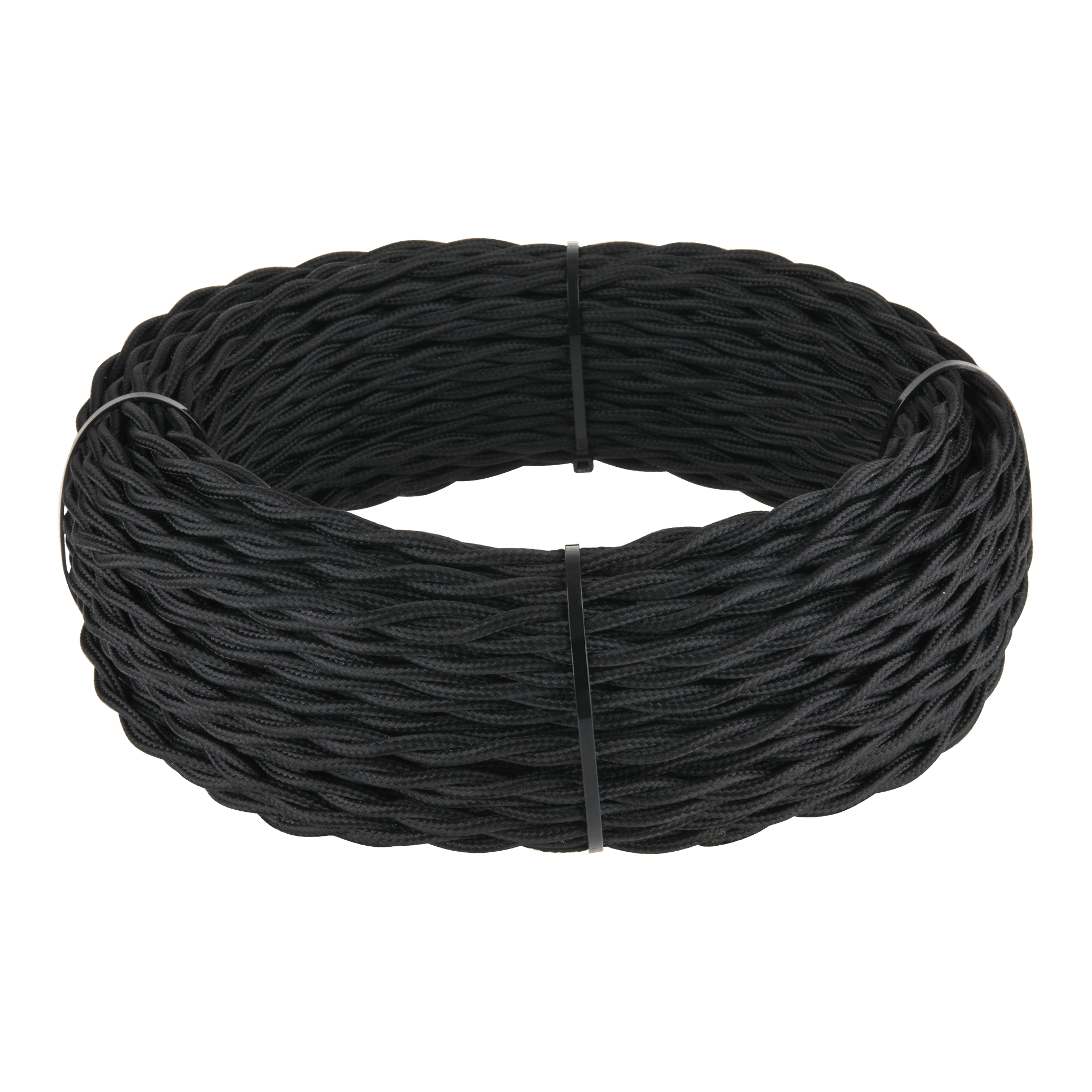 Ретро кабель Werkel W6453608/ Ретро кабель витой 3х2,5 (черный)