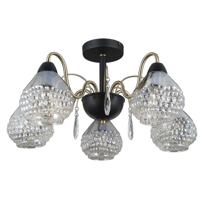 Потолочная люстра Seven Fires Vernole SF4009/5C-BK-AB