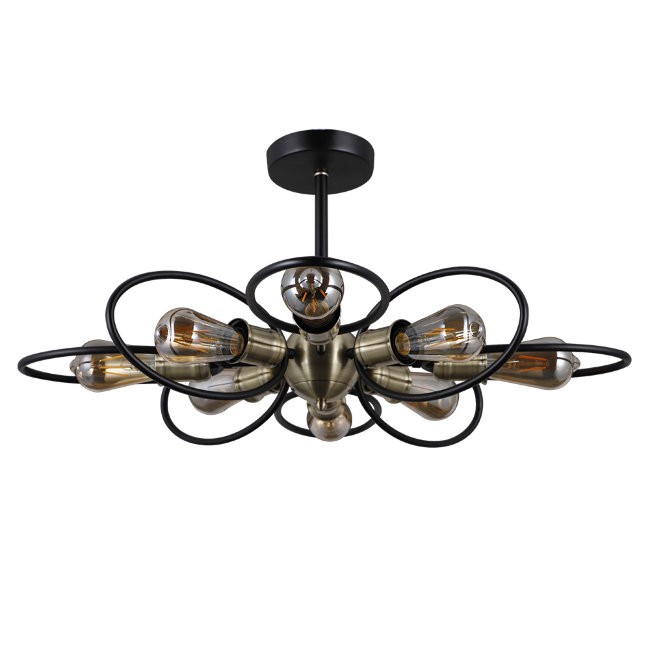 Потолочная люстра Seven Fires Graniti SF4012/8C-BK-AB