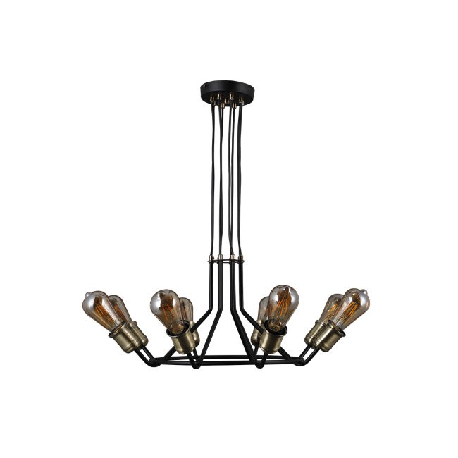 Подвесная люстра Seven Fires Lajnate SF4013/8P-BK-AB